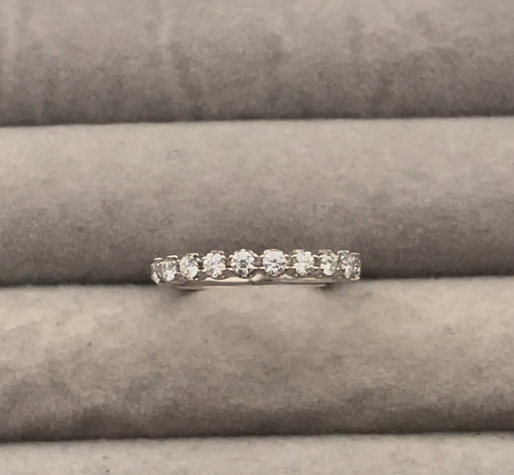 womens lab diamond wedding band