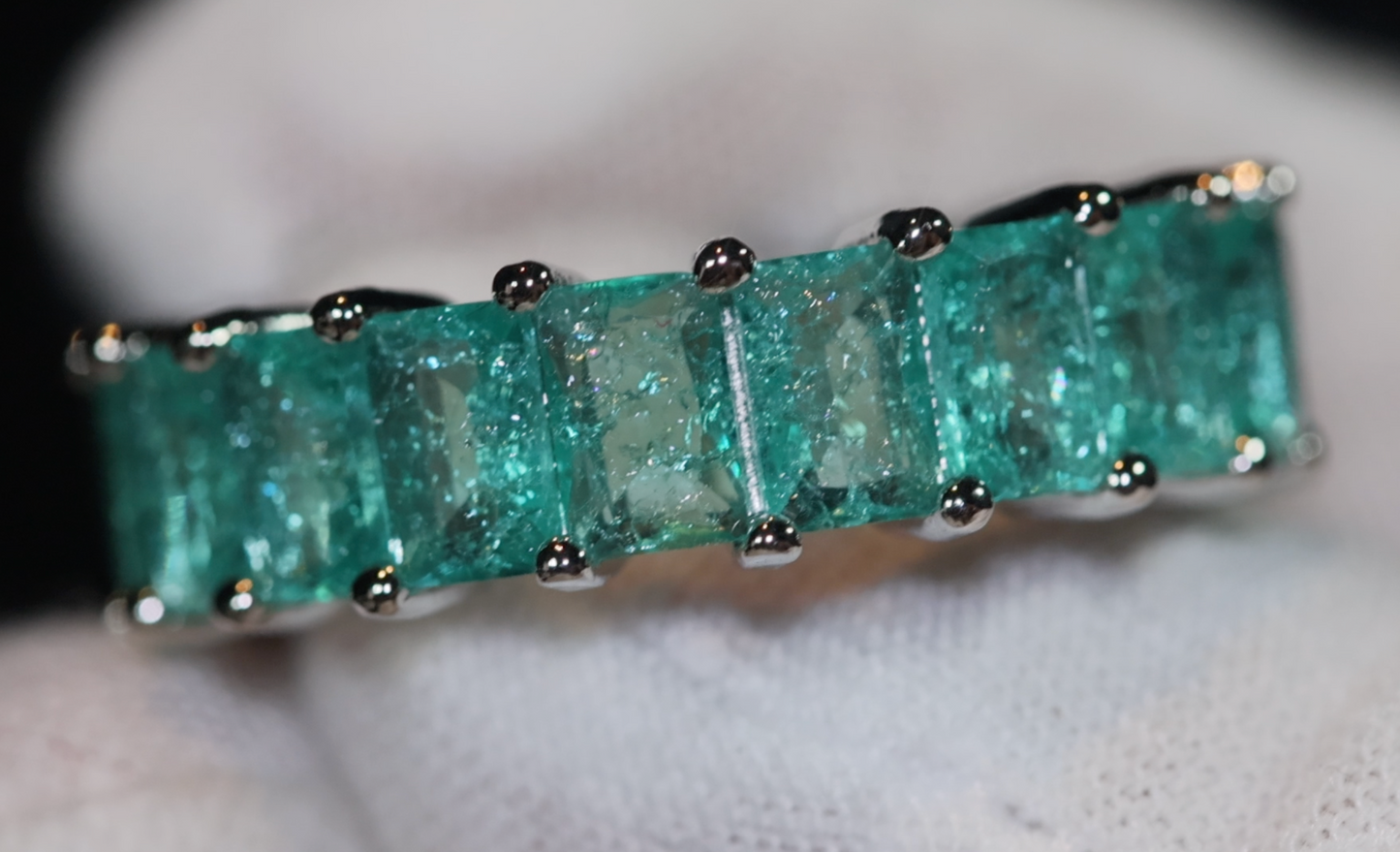 Eternity Ring | Green Diamond Ring | Green Diamond Engagement Rings