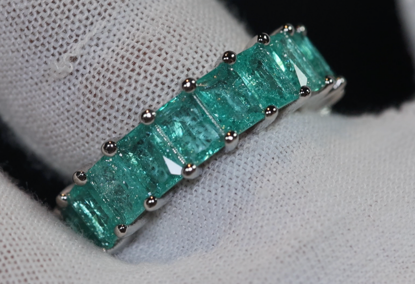 Eternity Ring | Green Diamond Ring | Green Diamond Engagement Rings