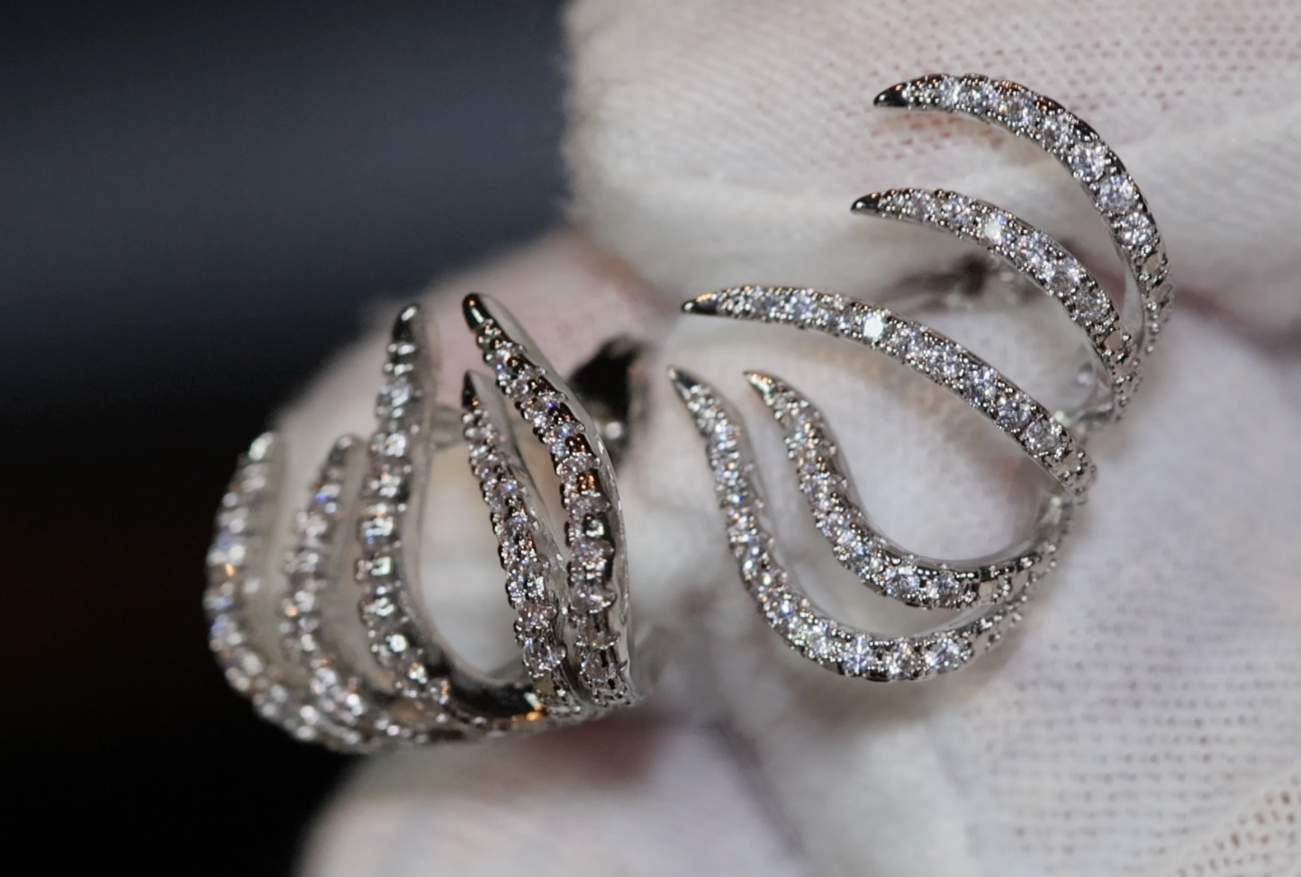 Womens diamond ear studs, diamond cuff earrings, diamond ear studs, womens ear studs