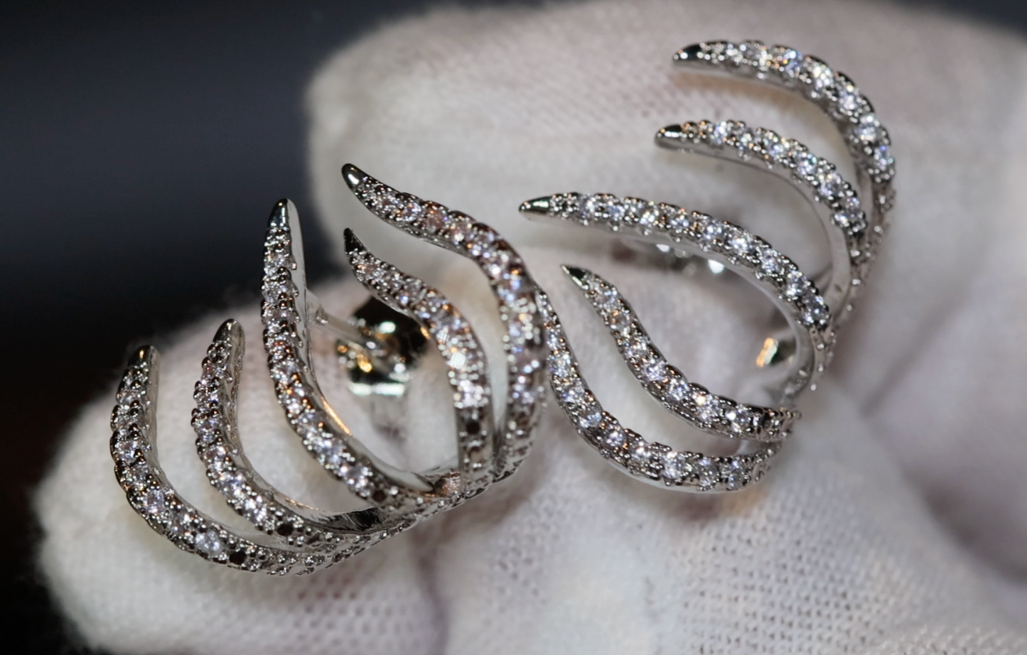 Womens diamond ear studs, diamond cuff earrings, diamond ear studs, womens ear studs