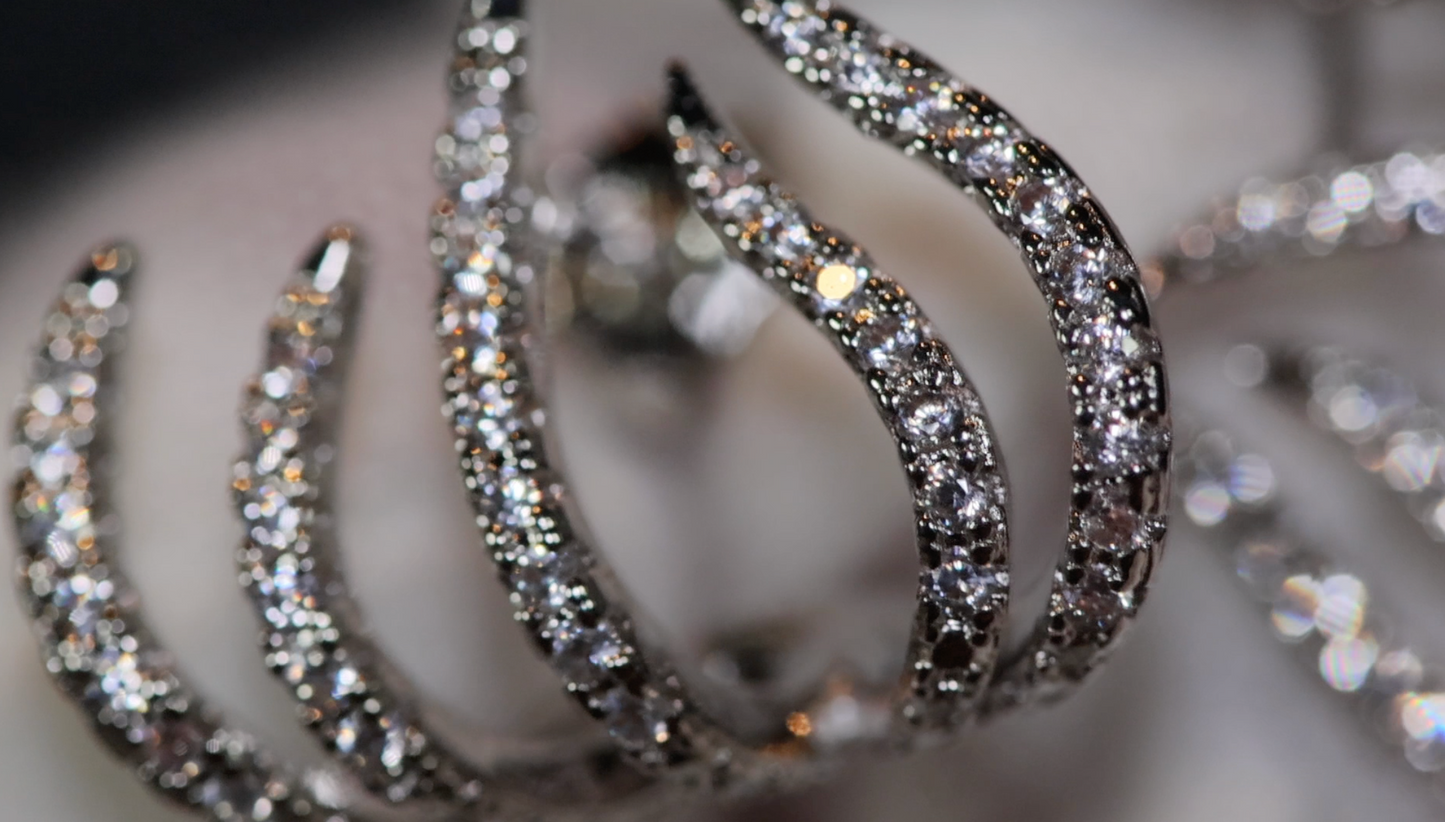 Womens diamond ear studs, diamond cuff earrings, diamond ear studs, womens ear studs