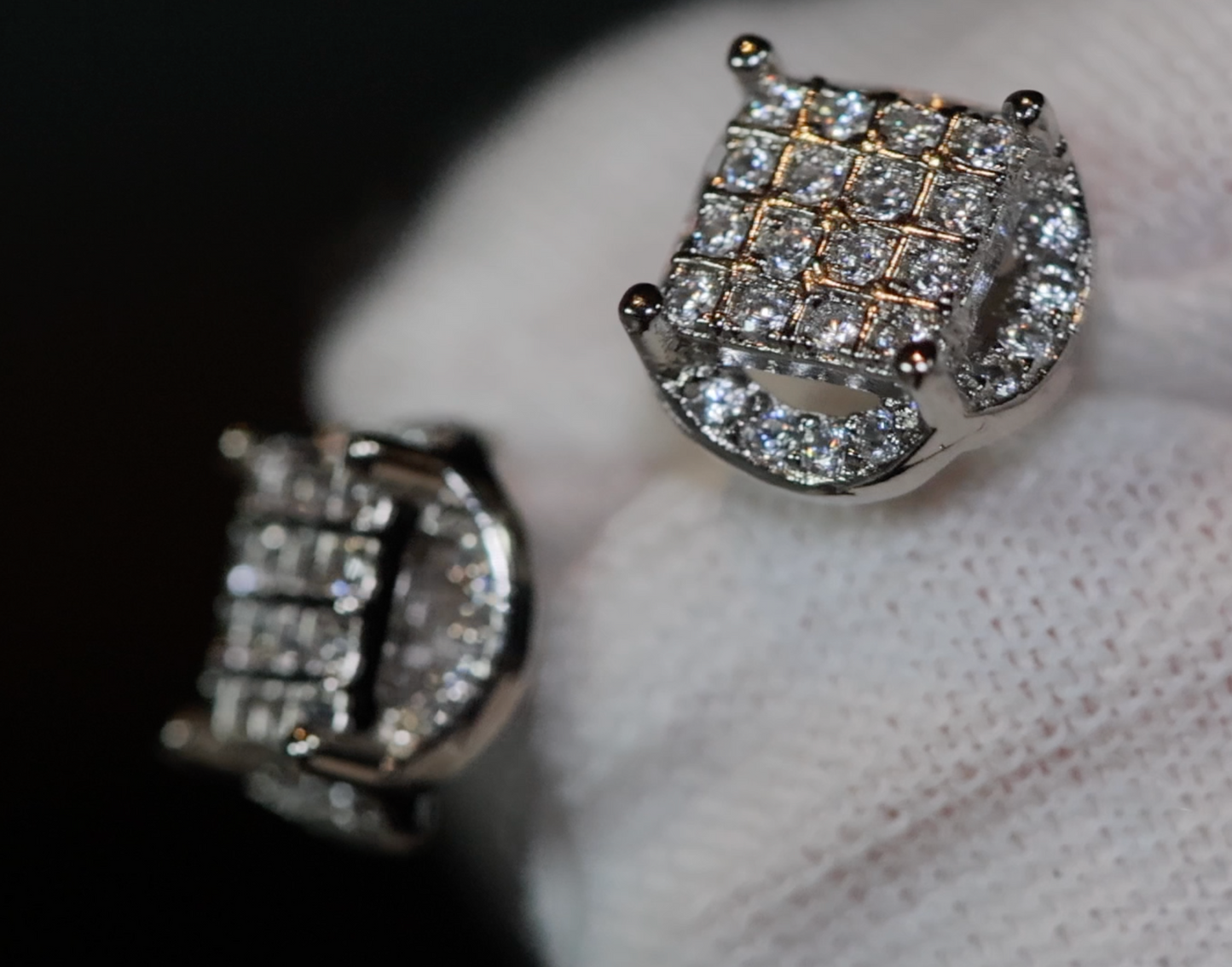 Womens Diamond Ear Studs | Mens Diamond Ear Studs | Ear Studs | Iced Out Ear Studs