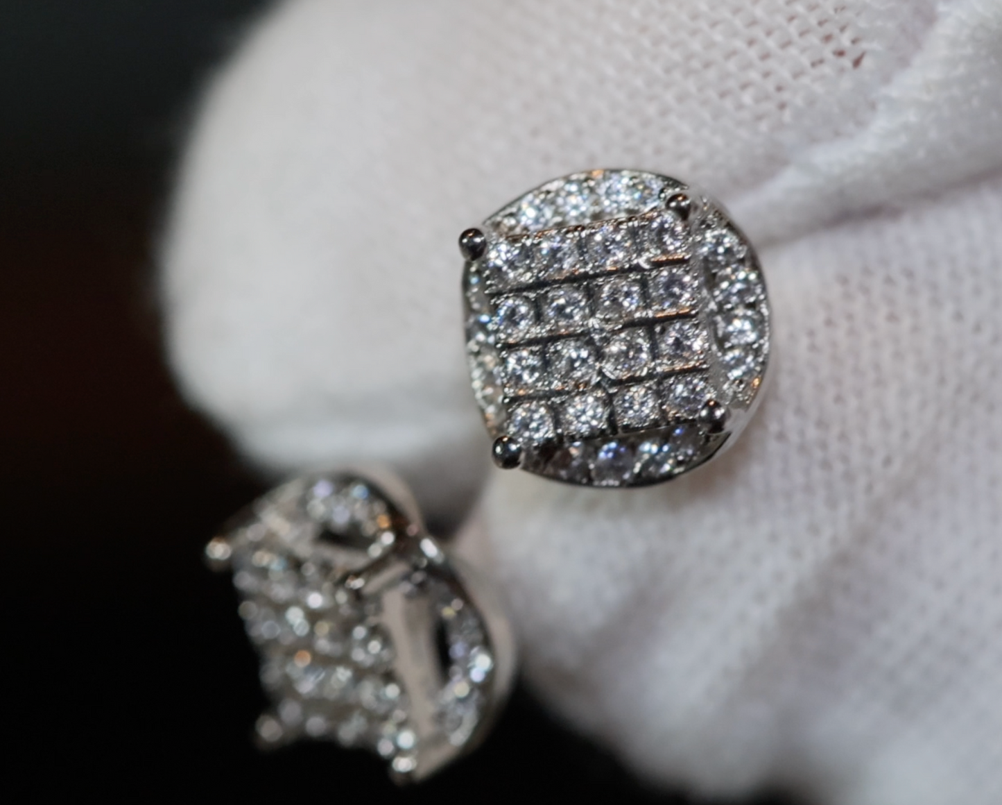 Womens Diamond Ear Studs | Mens Diamond Ear Studs | Ear Studs | Iced Out Ear Studs