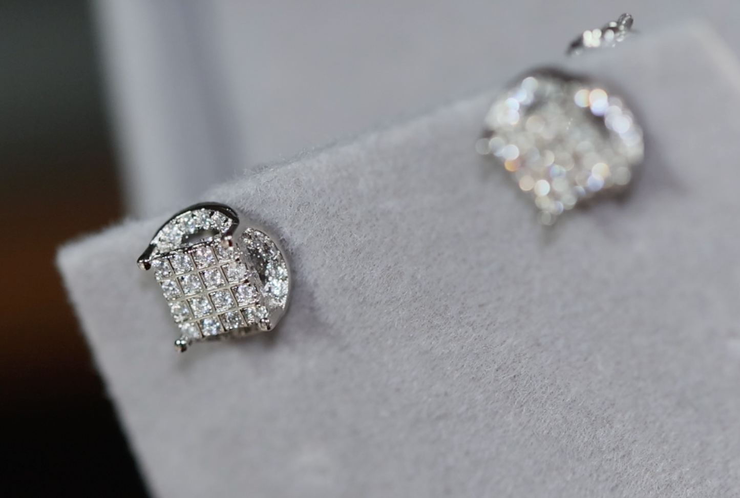 Womens Diamond Ear Studs | Mens Diamond Ear Studs | Ear Studs | Iced Out Ear Studs