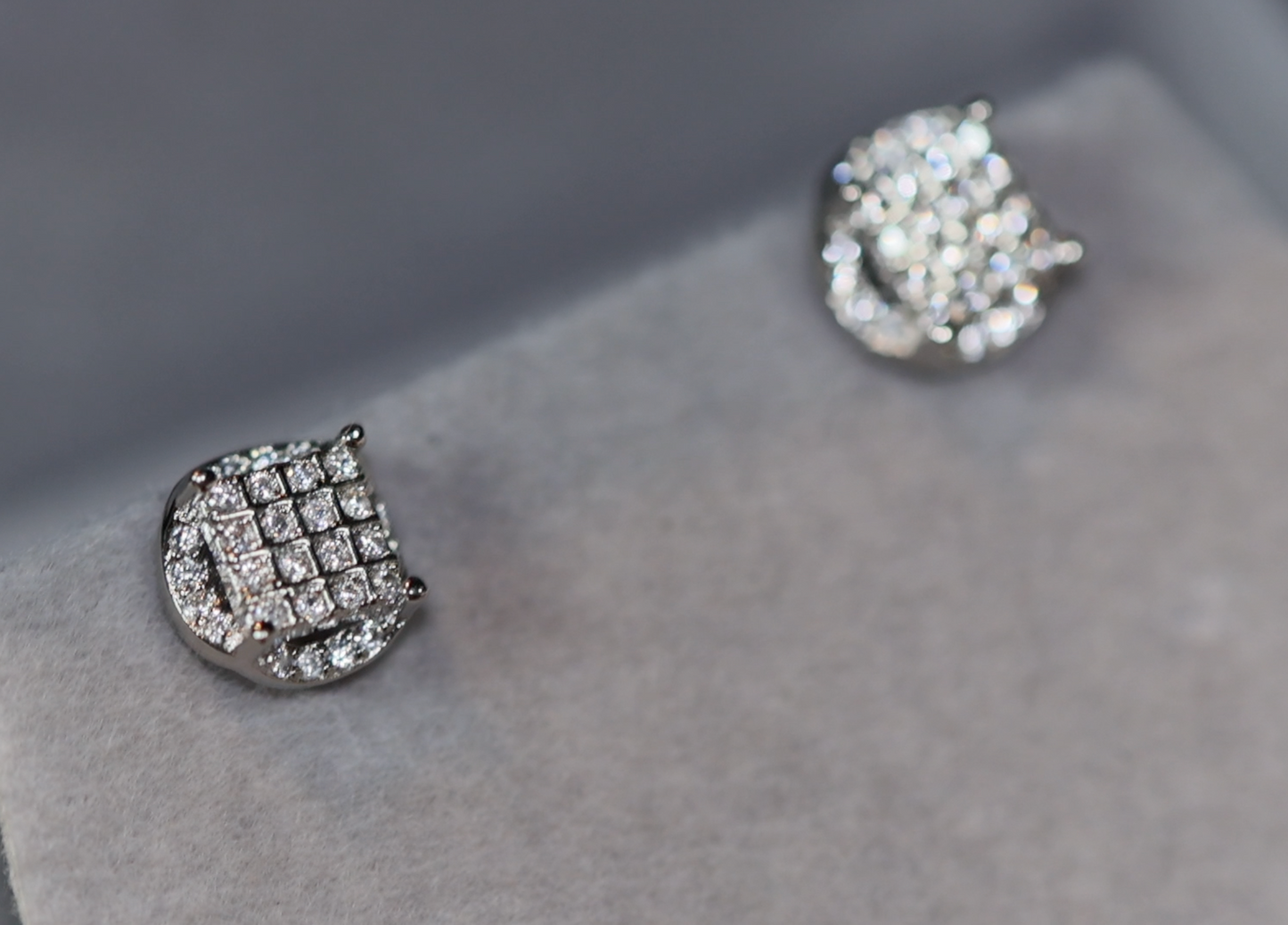 Womens Diamond Ear Studs | Mens Diamond Ear Studs | Ear Studs | Iced Out Ear Studs