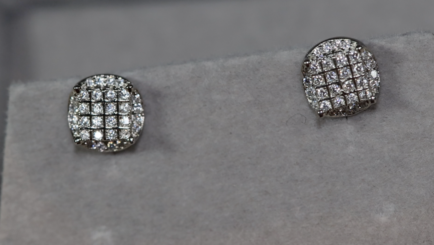 Womens Diamond Ear Studs | Mens Diamond Ear Studs | Ear Studs | Iced Out Ear Studs