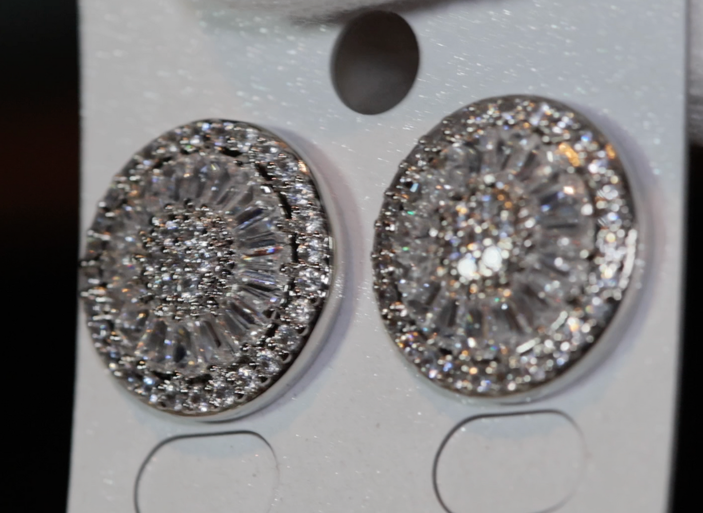 Womens baguette diamond ear studs | Womens Diamond Ear Studs | Ear Studs