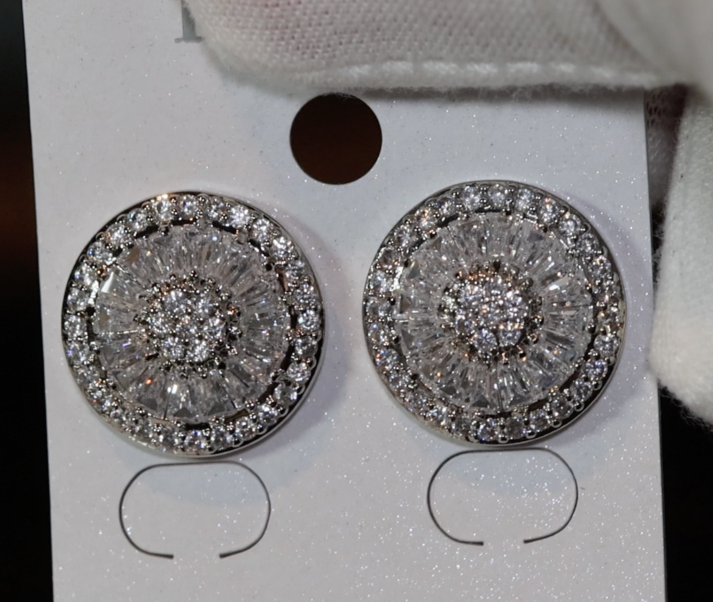 Womens baguette diamond ear studs | Womens Diamond Ear Studs | Ear Studs