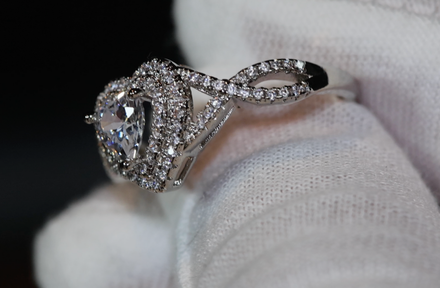 Hheart Ring | Womens Iced Out Ring | Engagement Ring | Heart Shape Ring | ring for girlfriend | love ring