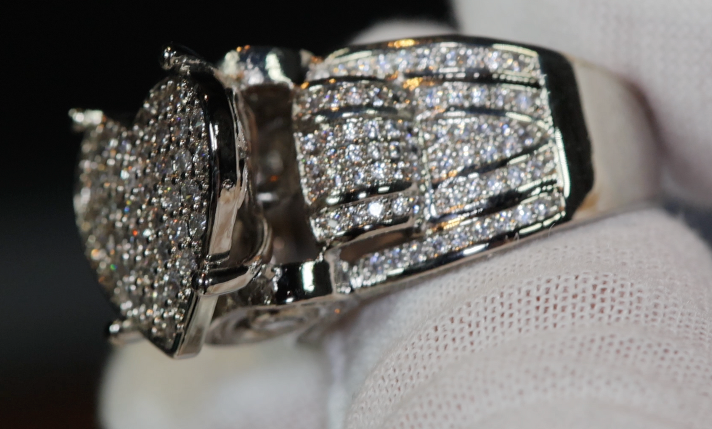 Diamond Heart Ring | Heart Shaped Ring | Big Diamond Heart Ring