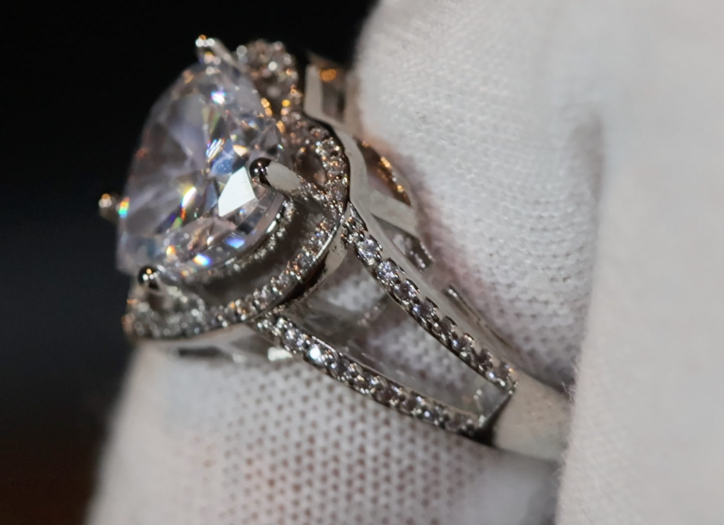 Diamond heart ring | love ring | heart shaped ring
