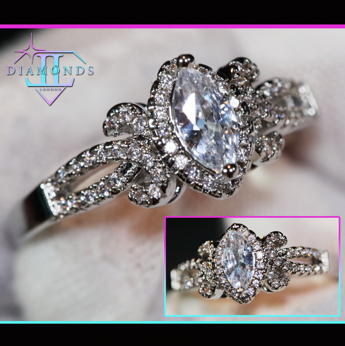 Marquise Diamond Engagement Ring