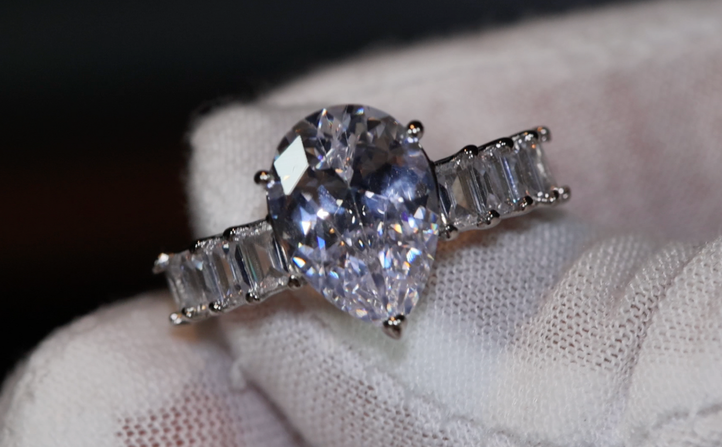 Teardrop Ring | Pear Shape Ring | Teardrop Engagement Ring | Tear Drop Ring