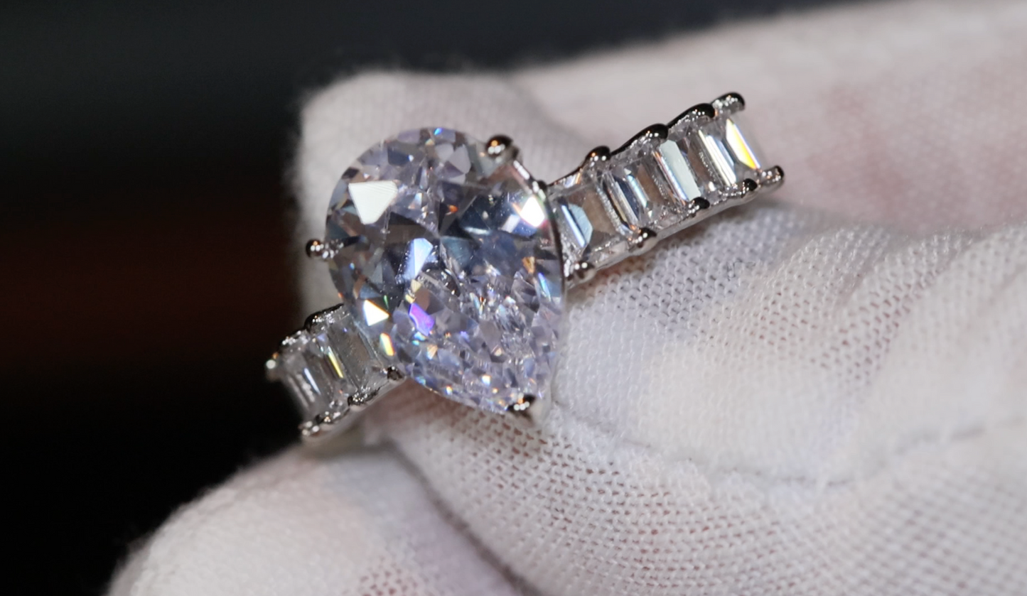 Teardrop Ring | Pear Shape Ring | Teardrop Engagement Ring | Tear Drop Ring