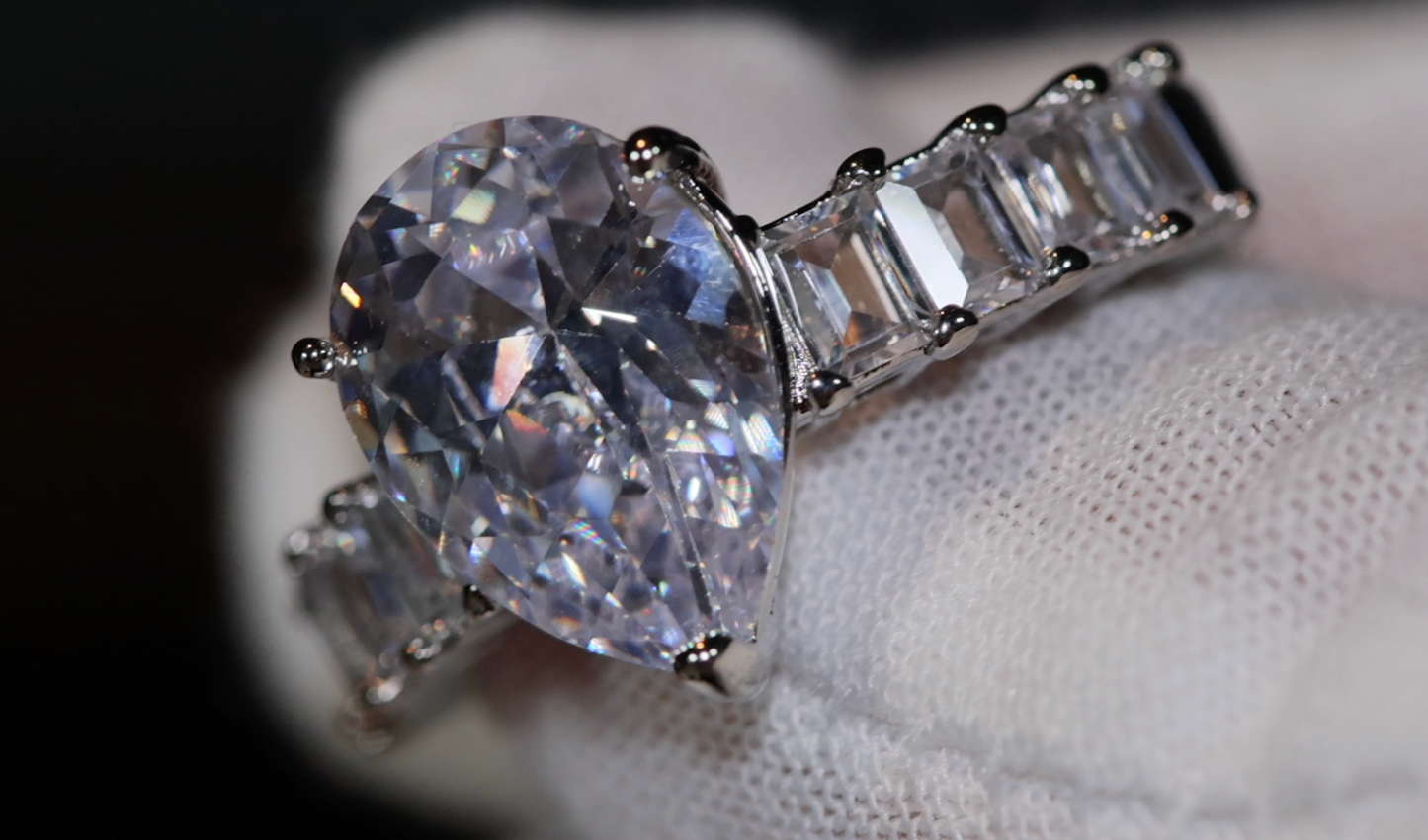 Teardrop Ring | Pear Shape Ring | Teardrop Engagement Ring | Tear Drop Ring