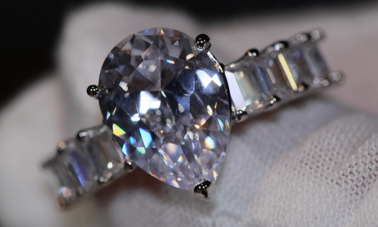 Teardrop Ring | Pear Shape Ring | Teardrop Engagement Ring | Tear Drop Ring