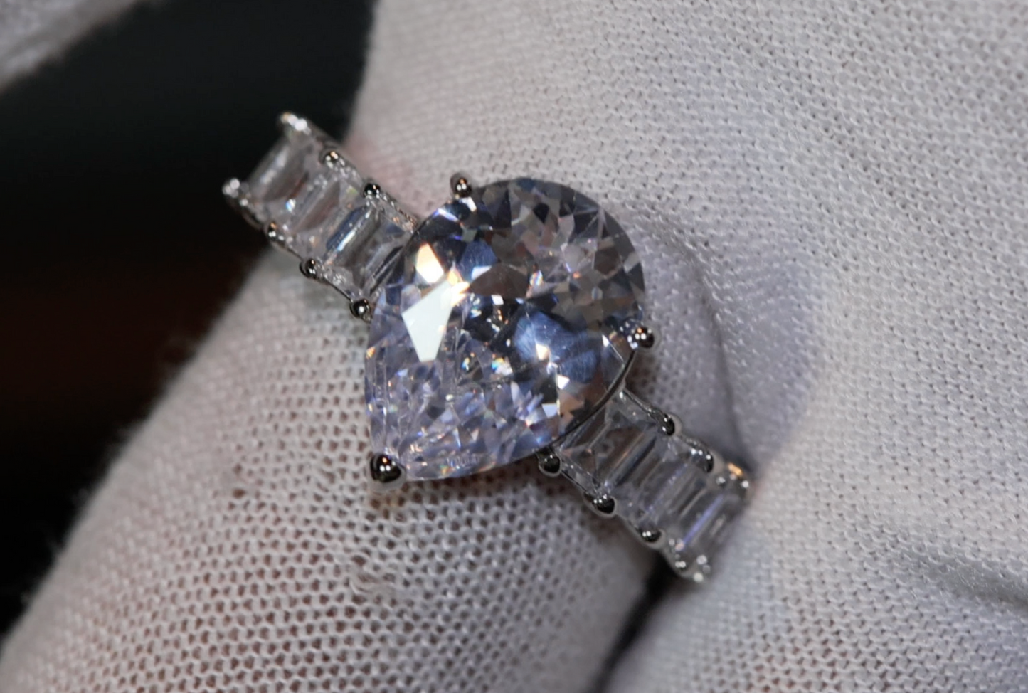 Teardrop Ring | Pear Shape Ring | Teardrop Engagement Ring | Tear Drop Ring