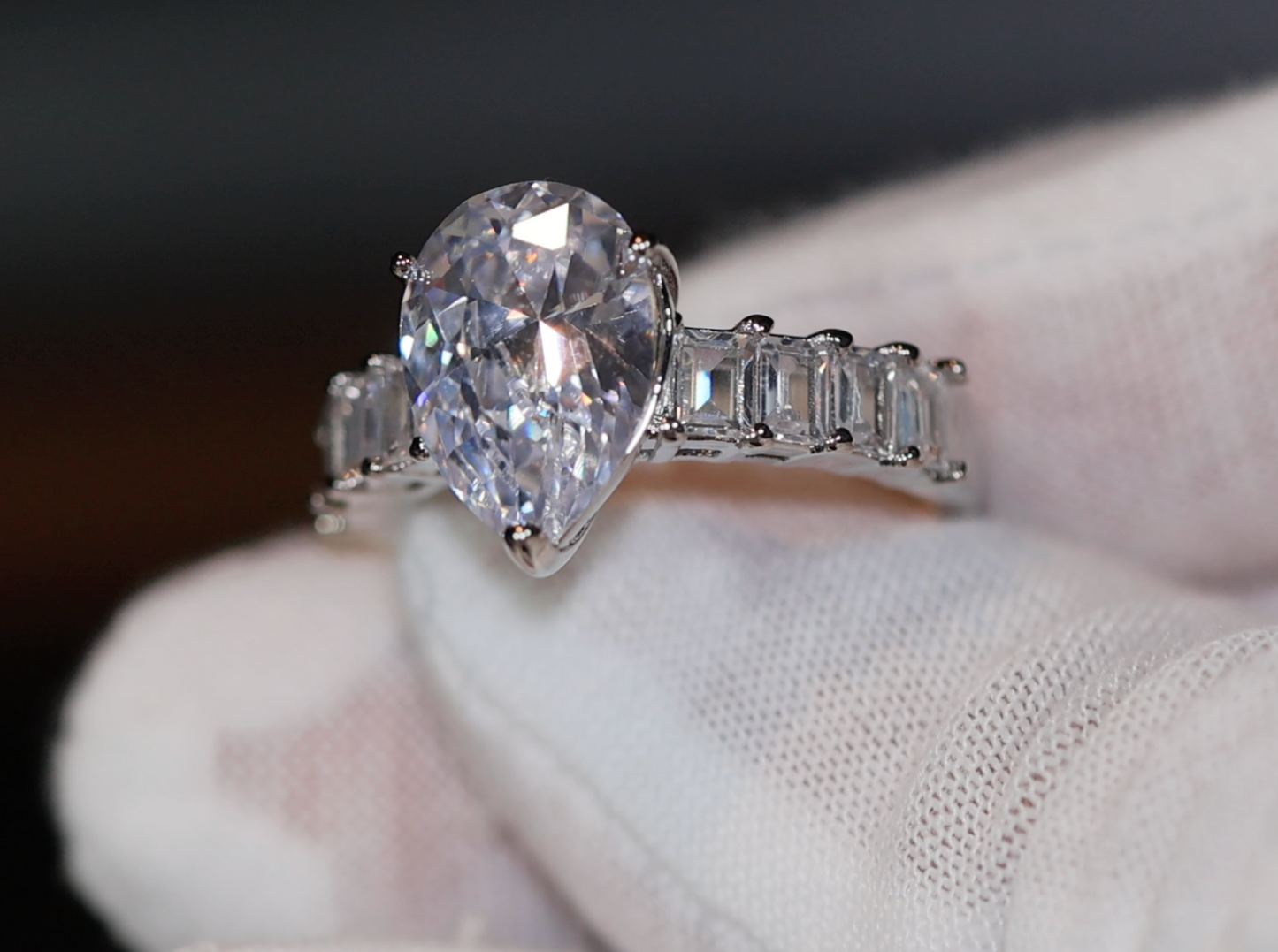 Teardrop Ring | Pear Shape Ring | Teardrop Engagement Ring | Tear Drop Ring