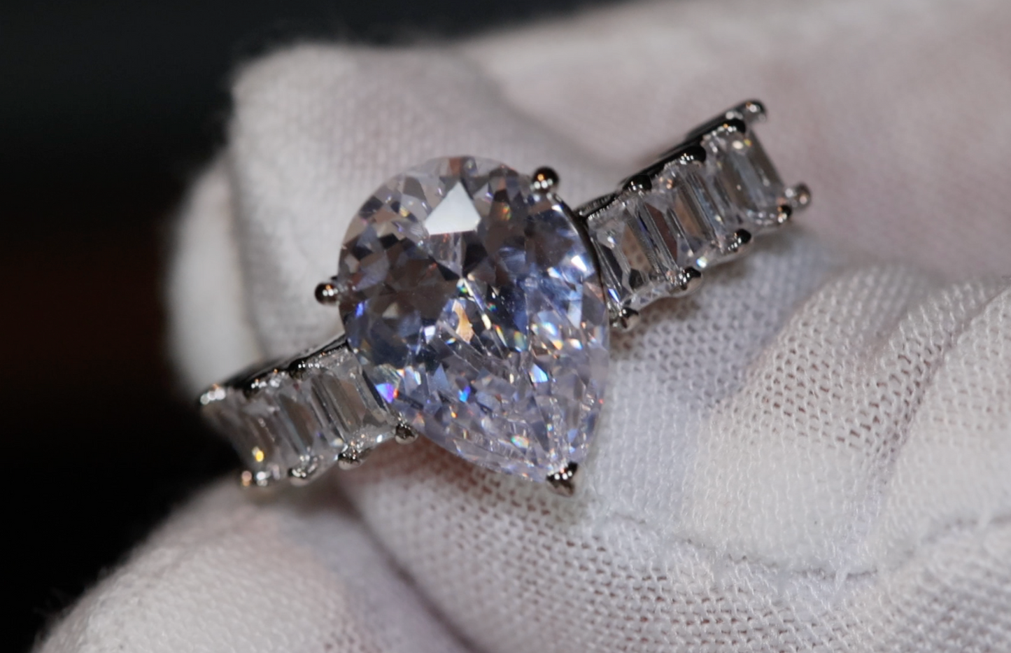 Teardrop Ring | Pear Shape Ring | Teardrop Engagement Ring | Tear Drop Ring