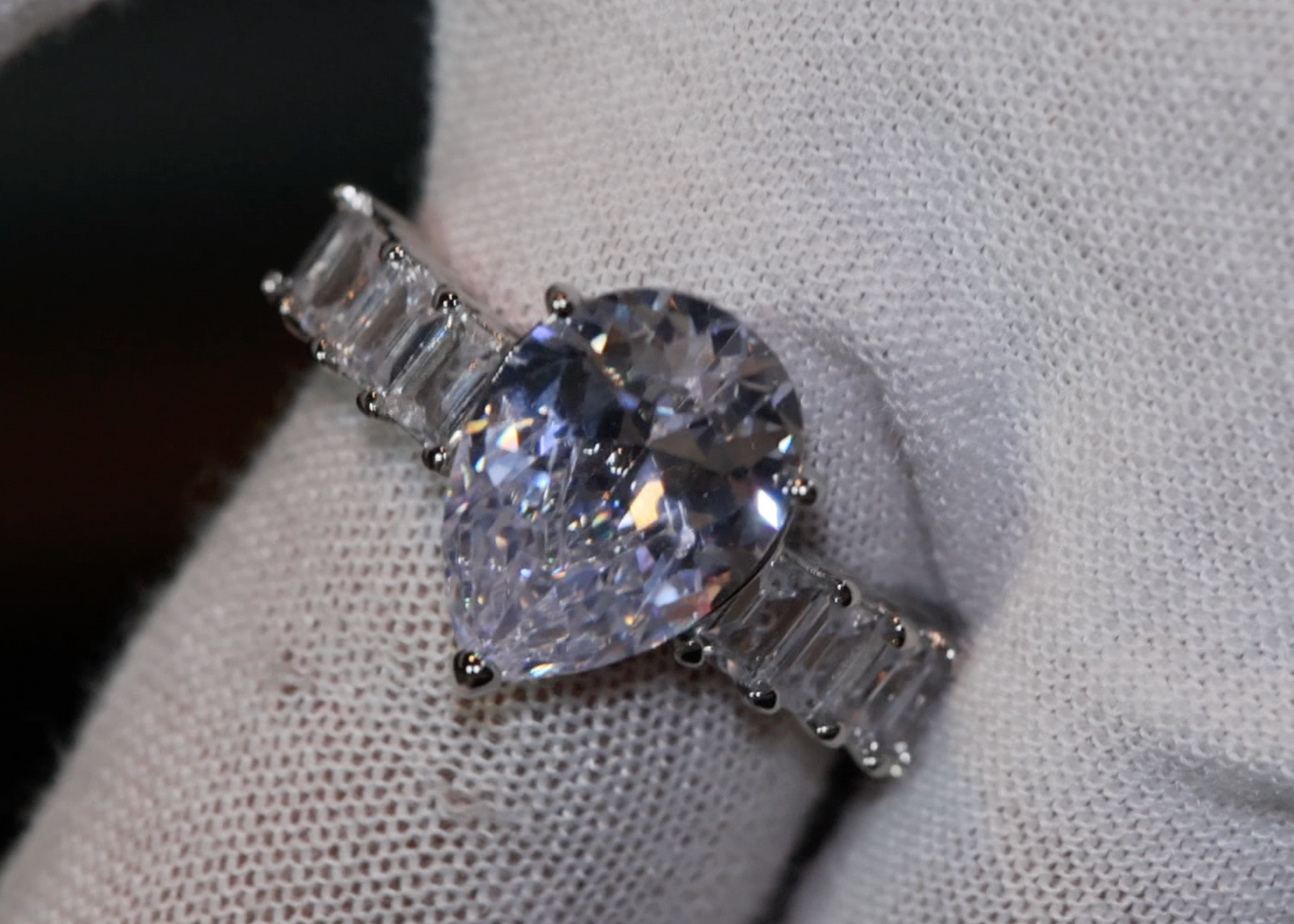 Teardrop Ring | Pear Shape Ring | Teardrop Engagement Ring | Tear Drop Ring