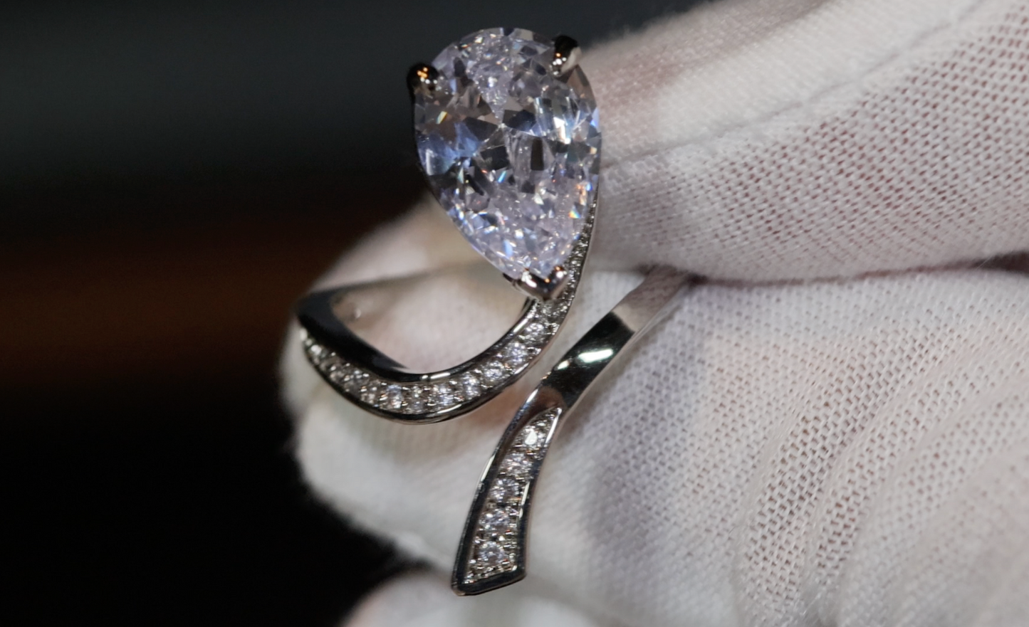 Teardrop Ring | Pear Cut Ring | Tear Drop ring | Pear shape ring | Teardrop Engagement Ring