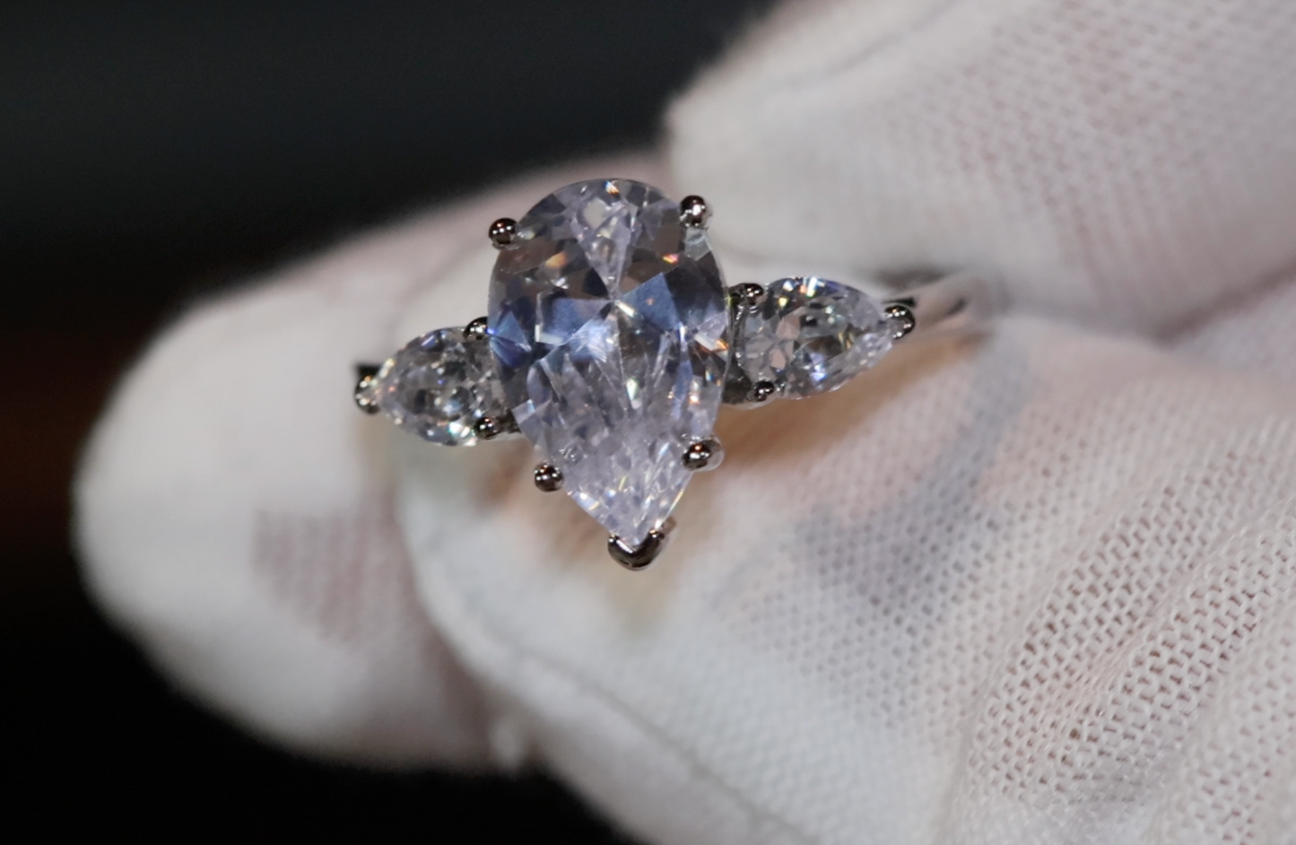 Teardrop Ring | Pear Shape Ring | Teardrop Engagement Ring | Tear Drop Ring | Engagement Ring