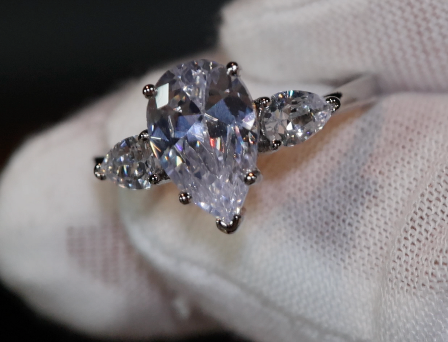 Teardrop Ring | Pear Shape Ring | Teardrop Engagement Ring | Tear Drop Ring | Engagement Ring