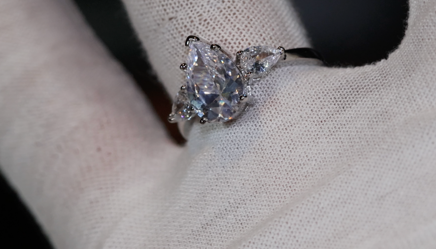 Teardrop Ring | Pear Shape Ring | Teardrop Engagement Ring | Tear Drop Ring | Engagement Ring