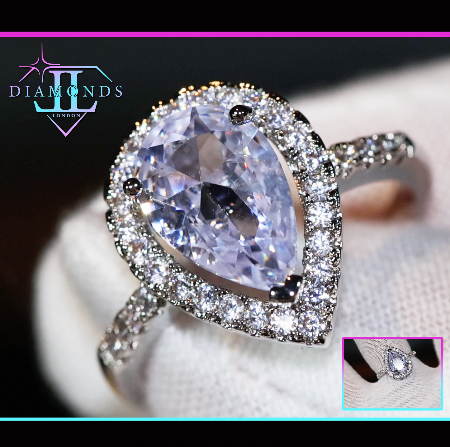 Teardrop Engagement Rings