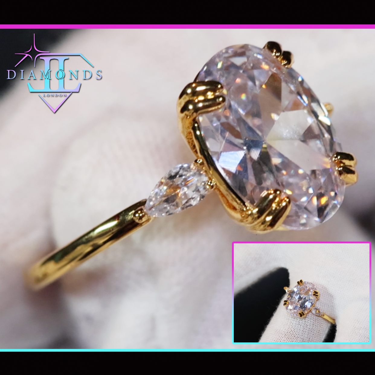 Womens Gold Engagement Ring