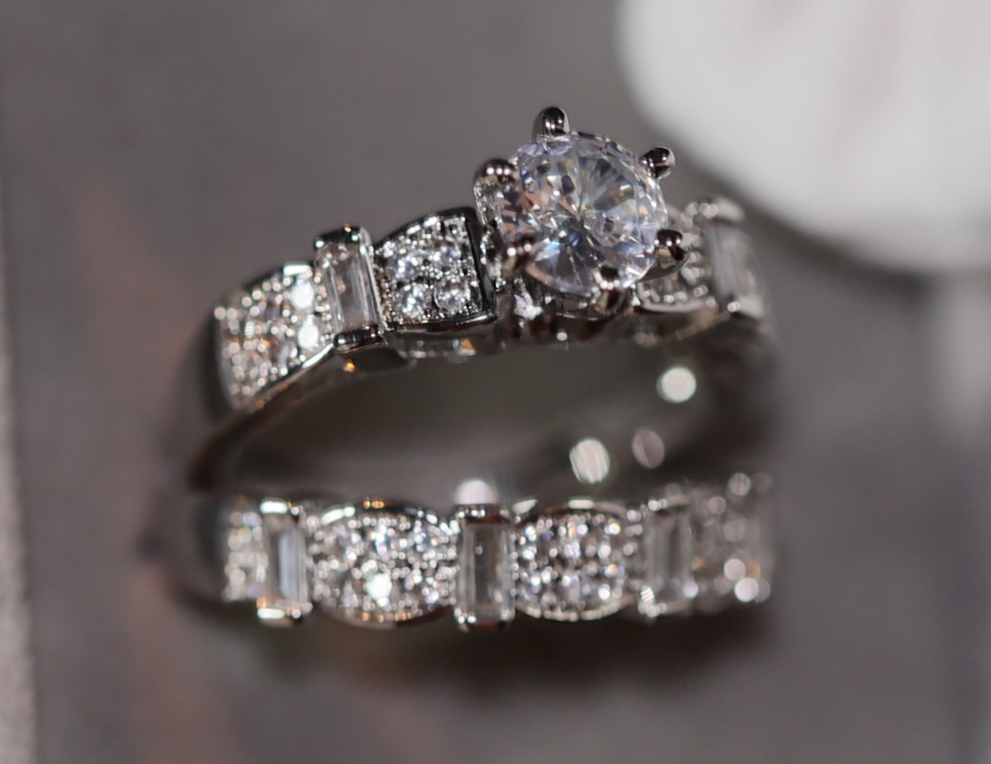 Engagement Ring Set | Womens Diamond Ring | Wedding Ring Set