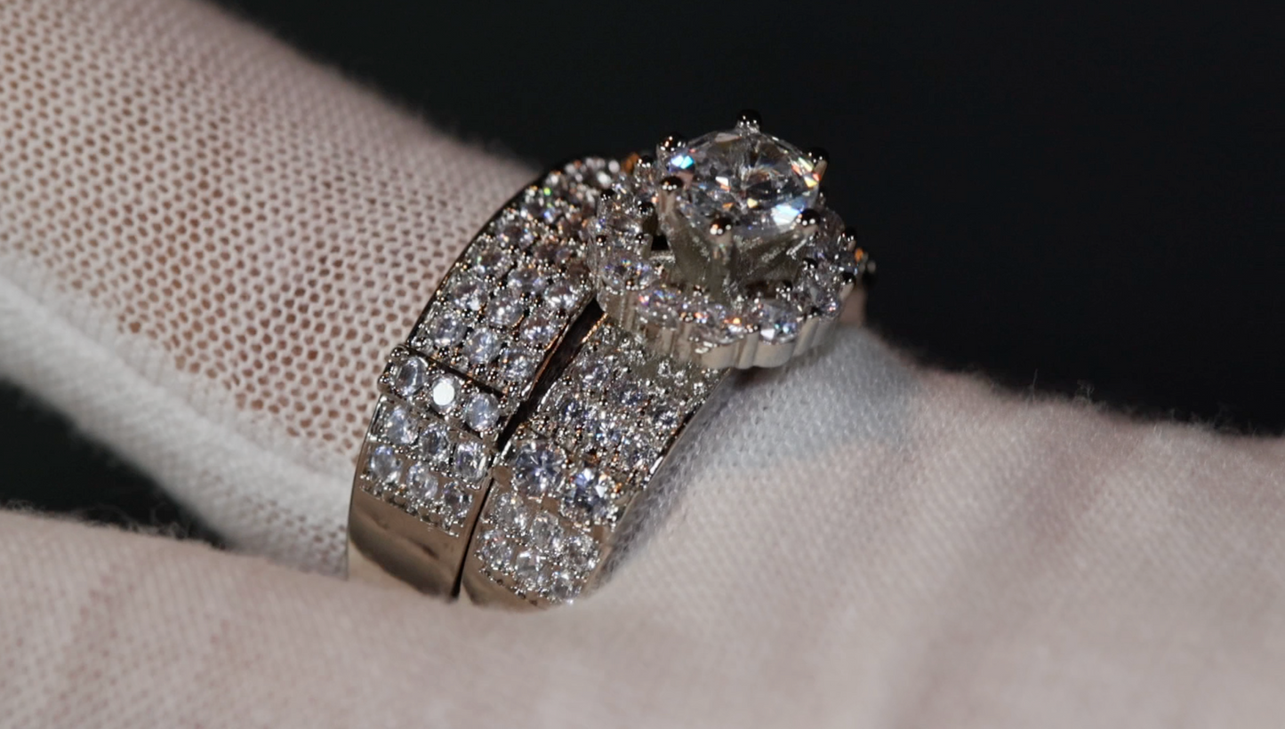 Wedding Ring | Engagement Ring Set | Engagement Rings | Womens Diamond Ring Set