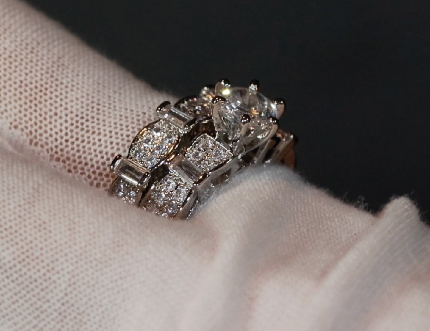 Engagement Ring Set | Womens Diamond Ring | Wedding Ring Set