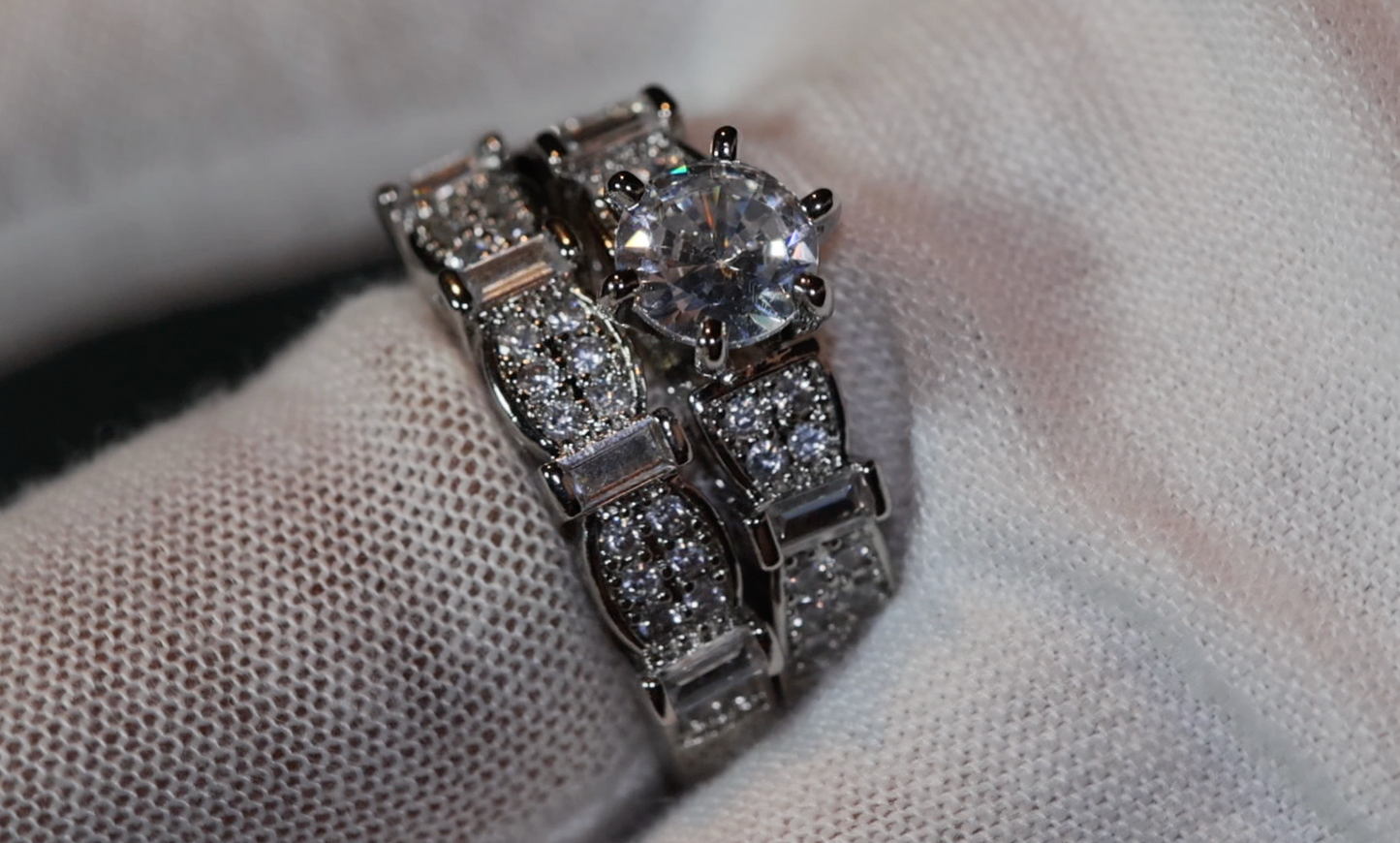 Engagement Ring Set | Womens Diamond Ring | Wedding Ring Set