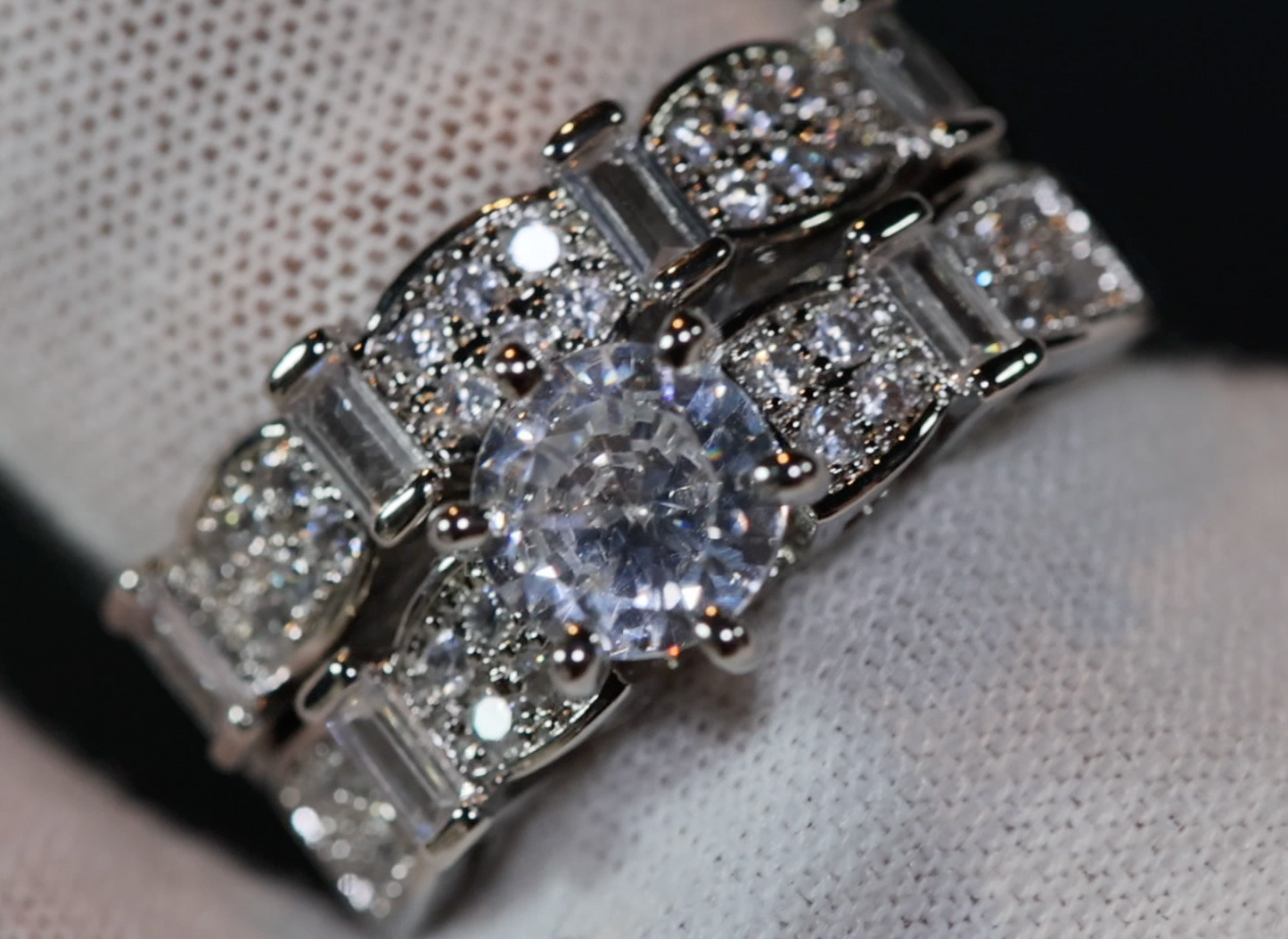 Engagement Ring Set | Womens Diamond Ring | Wedding Ring Set