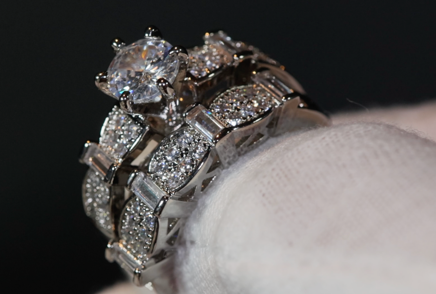 Engagement Ring Set | Womens Diamond Ring | Wedding Ring Set