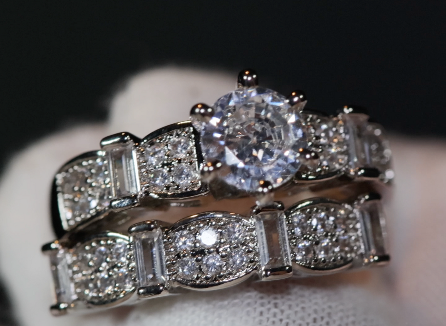 Engagement Ring Set | Womens Diamond Ring | Wedding Ring Set