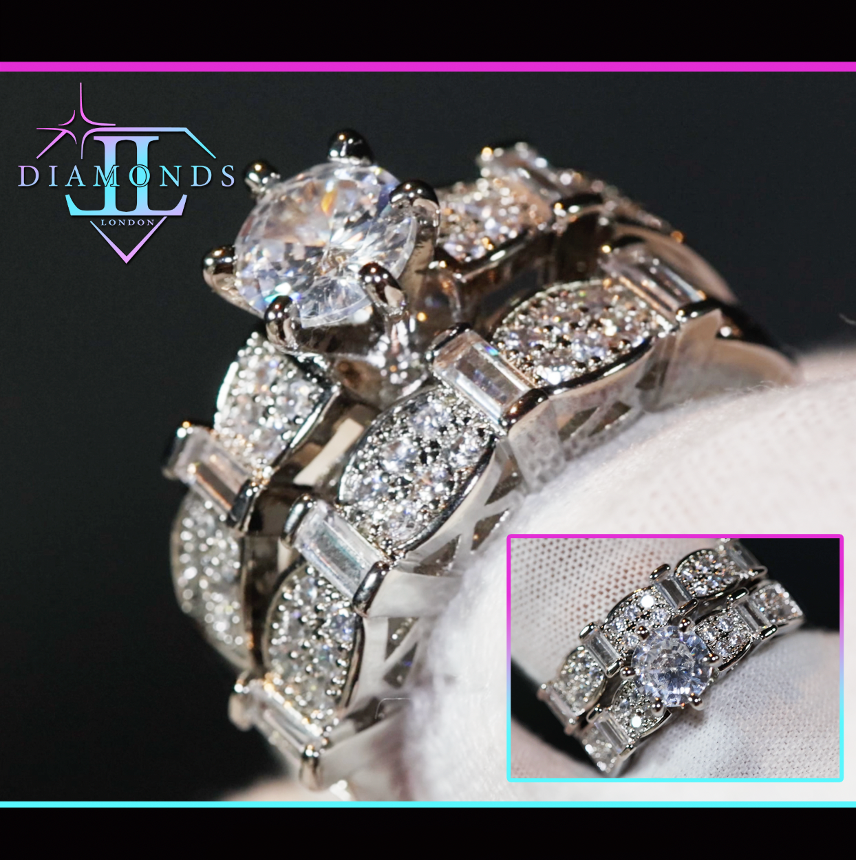 Womens wedding ring set