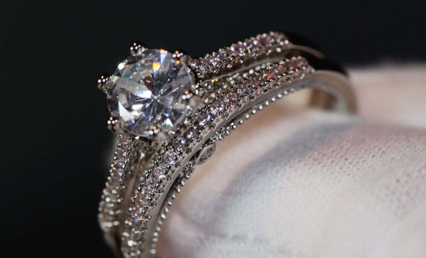 Womens Wedding Ring Set | Engagement Ring Set | Wedding Ring