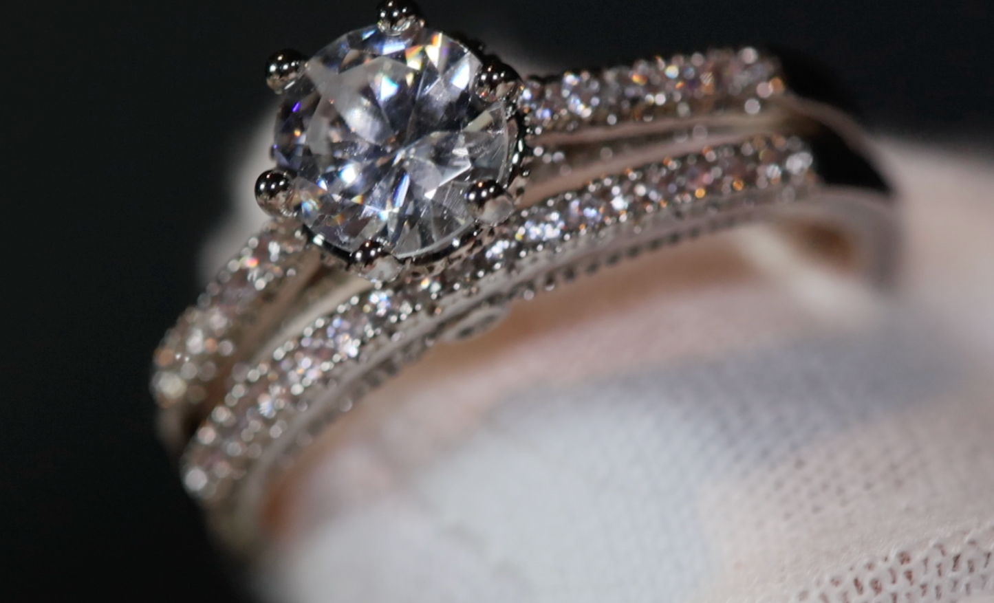 Womens Wedding Ring Set | Engagement Ring Set | Wedding Ring