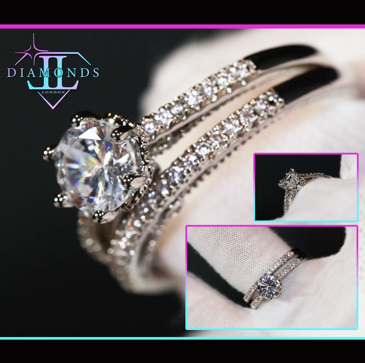 womens wedding ring set