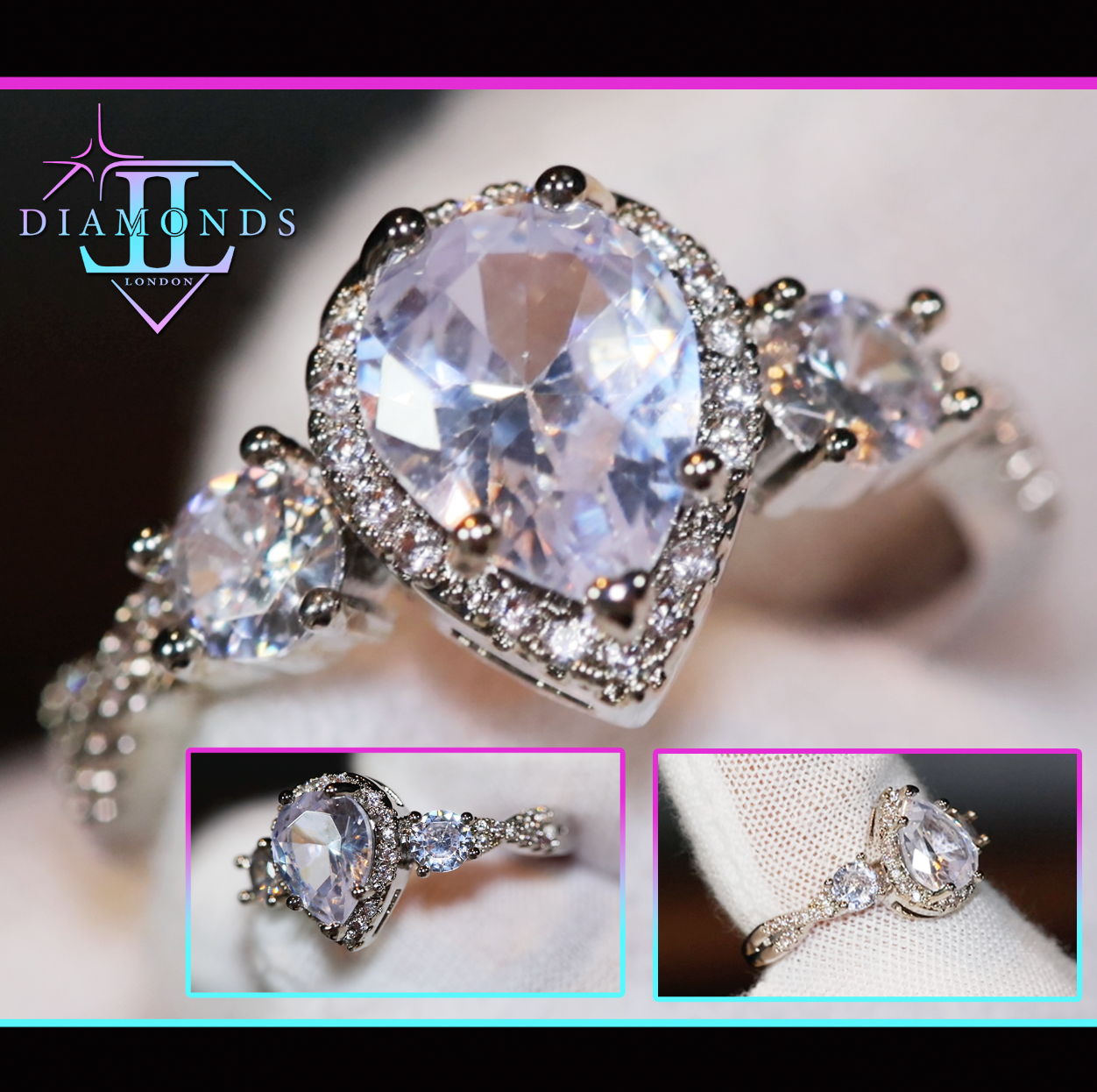 pear diamond engagement ring