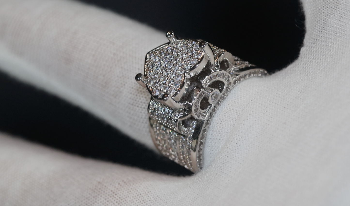 Diamond Heart Ring | Heart Shaped Ring | Big Diamond Heart Ring