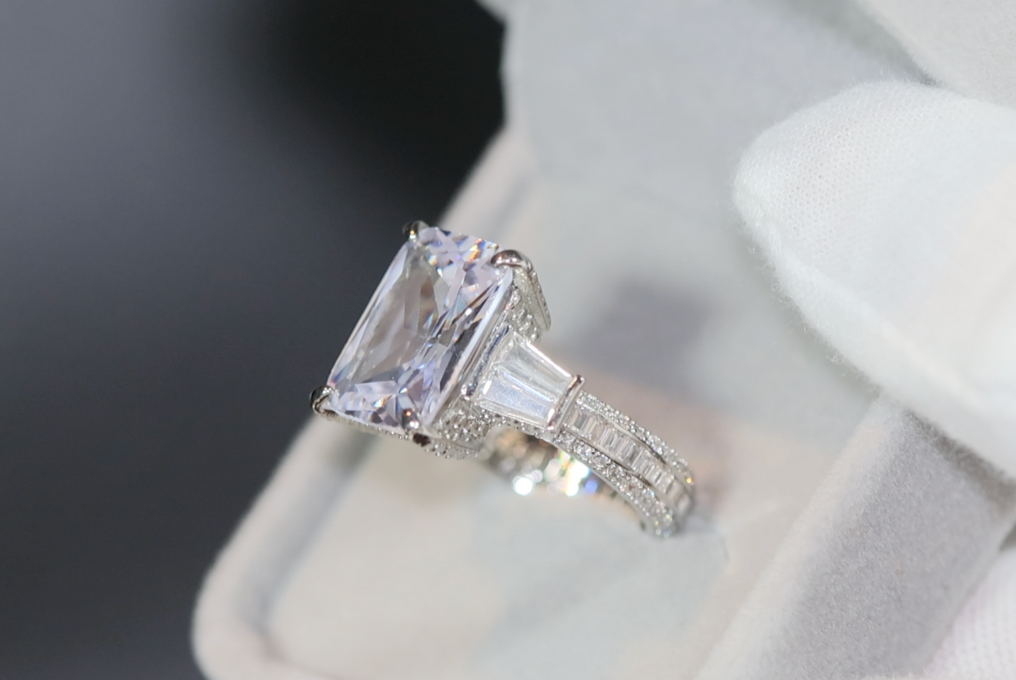 Womens big diamond ring