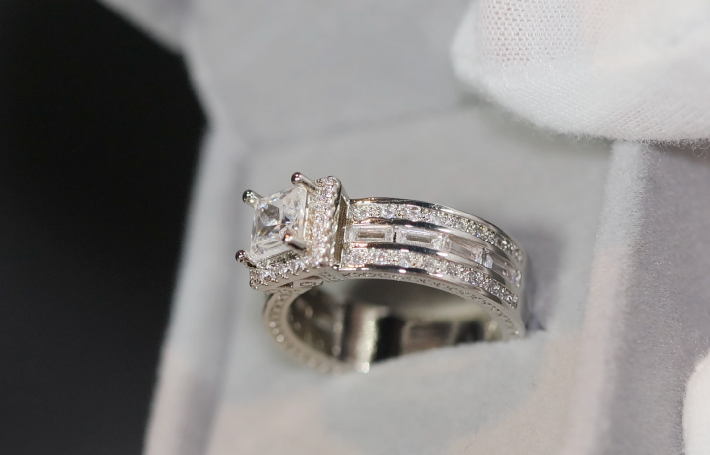 Engagement Ring | Baguette Diamond Ring
