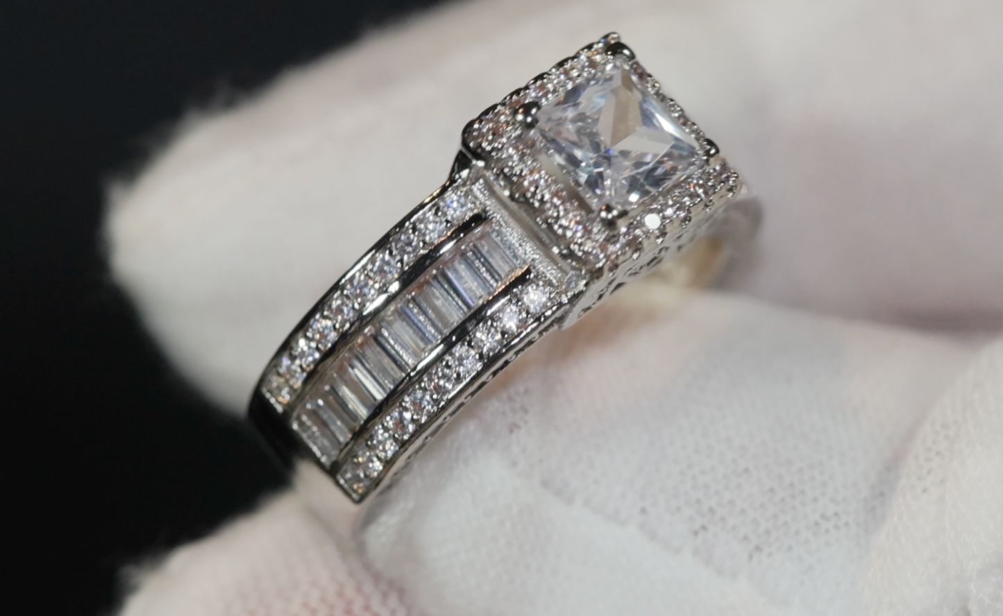 Engagement Ring | Baguette Engagement Ring | Promise Ring