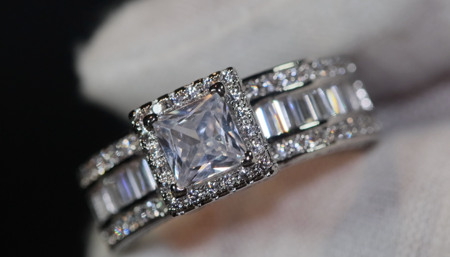 Engagement Ring | Baguette Engagement Ring | Promise Ring