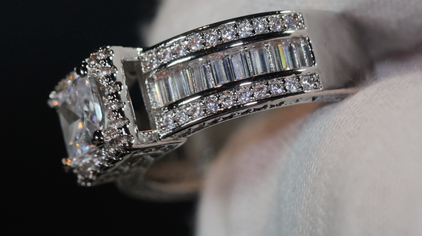 Engagement Ring | Baguette Engagement Ring | Promise Ring