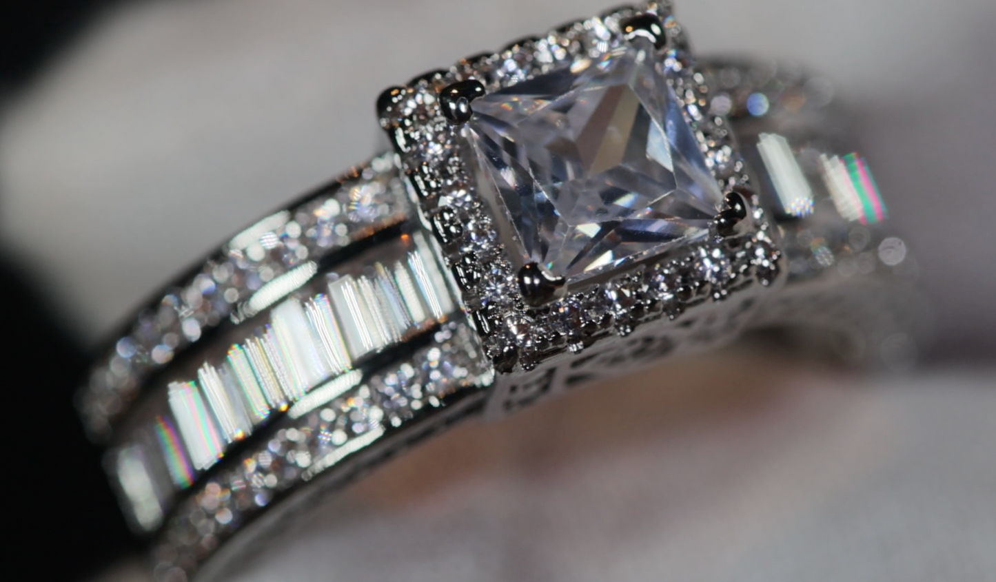 Engagement Ring | Baguette Engagement Ring | Promise Ring